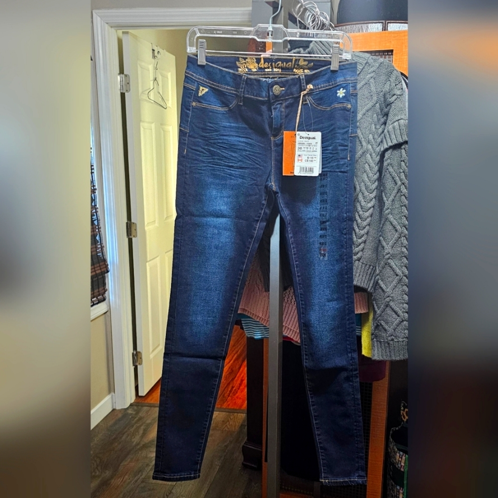 😍 NEW DESIGUAL Exotic Jeans
